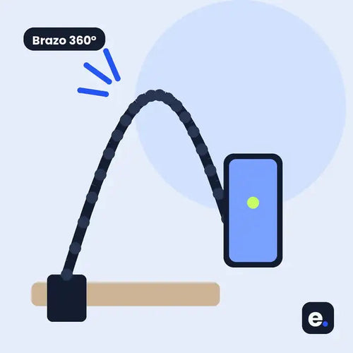 Holder con brazo flexible