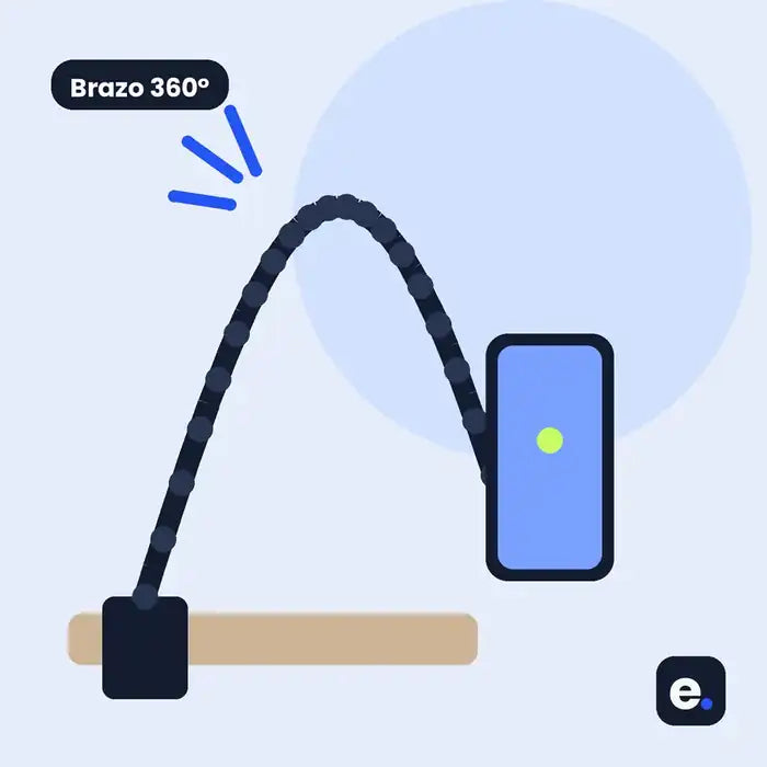 Holder Flexible para Celular con Brazo 360°